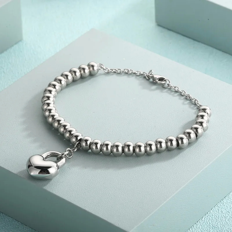 jewelry fine brands Vintage Romantic Heart-Shaped 18K Gold-Plated Titanium Steel Bracelets - costco fine jewelry Polished Edition, Limited Time Offer ocean fine jewelry