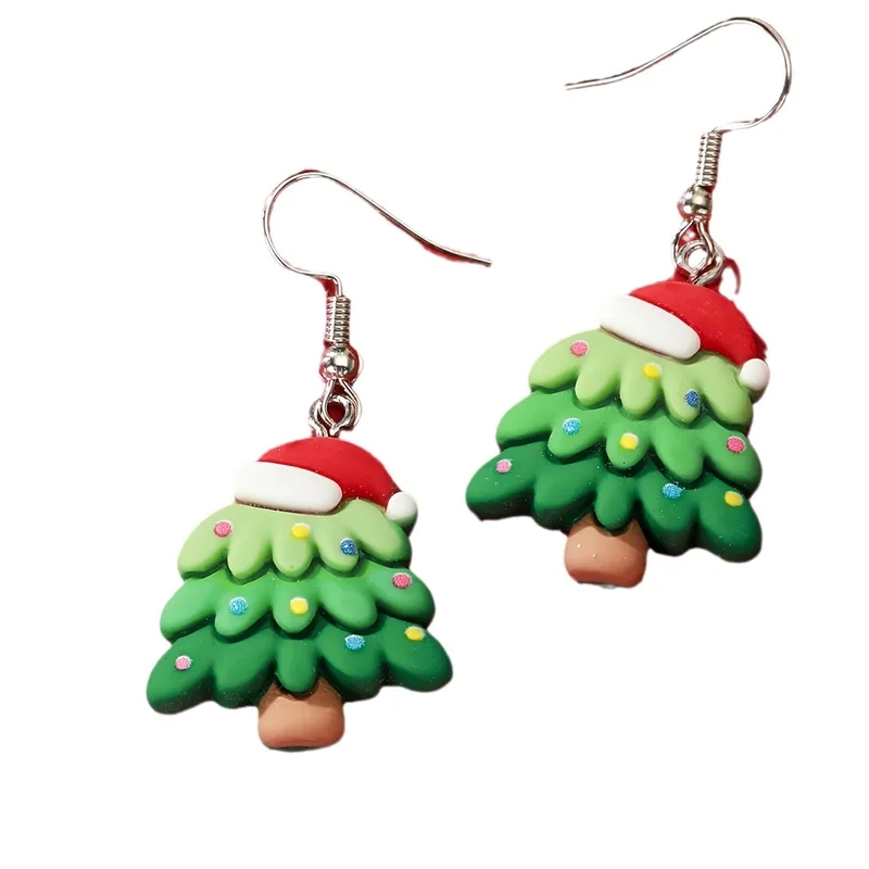silver fashion jewelry Limited Edition Handmade Resin Christmas Tree Statement Earrings - Affordable Tribal ab fashion jewelry Fashion fashion jewelry stores in new york