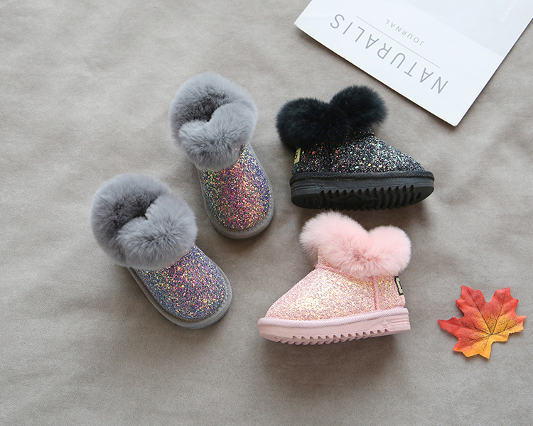 well baby kids Boho-Inspired Ethnic Sparkling Waterproof Women's Round Toe Casual baby kids animals Snow Boots zara kids baby boy