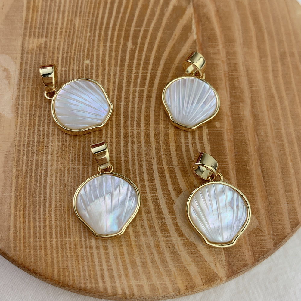 24k gold for jewelry making Retro Dainty Sleek Shell Charms - Exclusive Wholesale jewelry making pliers Jewelry Accessories Deal jewelry making orlando