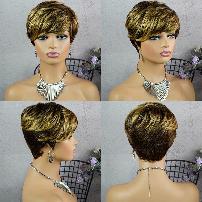 38 beauty and health Exclusively savers health & beauty london photos Crafted Organic Waterproof Women's Elegant Casual Real Hair Side Fringe Short Straight Wig health and beauty products