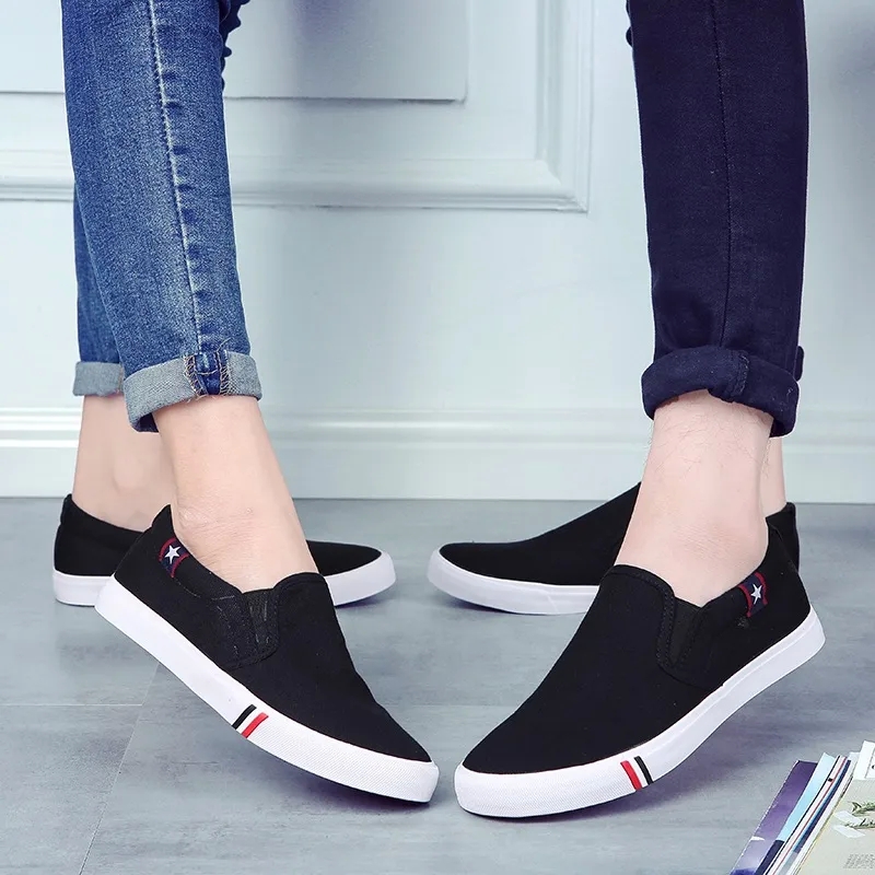 affordable chic Elegant Men's Premium Canvas Shoes - Personalized & Colorful Round Toe unique Design exclusive offer