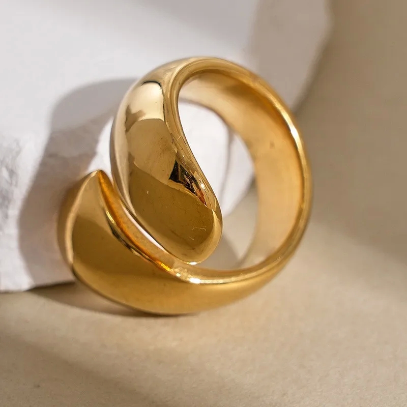 elite fine jewelry "Limited Edition 14K Gold Plated Bohemian Rings naifeh fine jewelry - Modern Stainless Steel with Premium Sparkle" okay fine jewelry