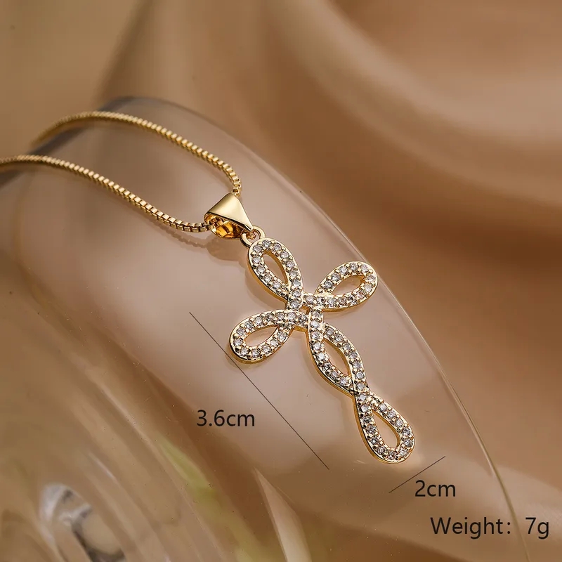 ep fine jewelry Sleek Artsy 1950s fine jewelry Waterproof 18K Gold Plated Zircon Pendant Necklace in Bulk for Commute fine jewelry buyers near me