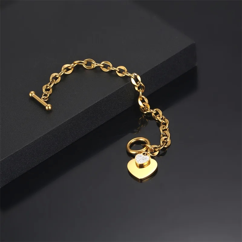 fine jewelry layered necklace Affordable Fashion Gold-Plated Heart Diamond Bracelets - Comfortable Party Wear Hand-Engraved Design fine jewelry personalized in Bulk saad's fine jewelry