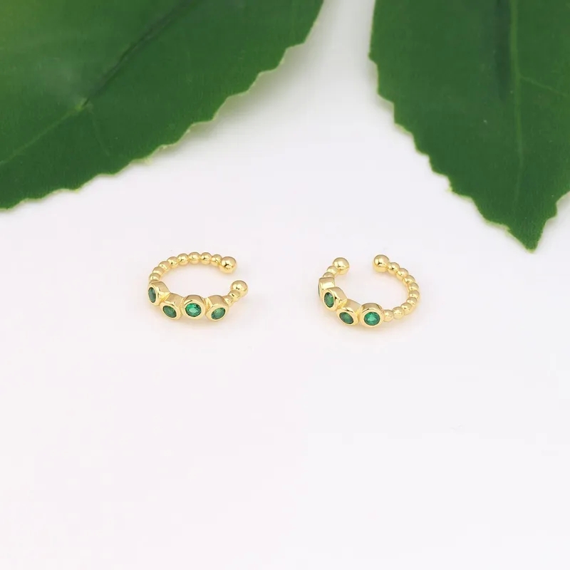 high quality goth jewelry Artsy & Sophisticated 925 Silver Zircon high end jewelry wholesale Ear Cuffs: Feminine Glistening Accessories high end jewelry brands pyramid
