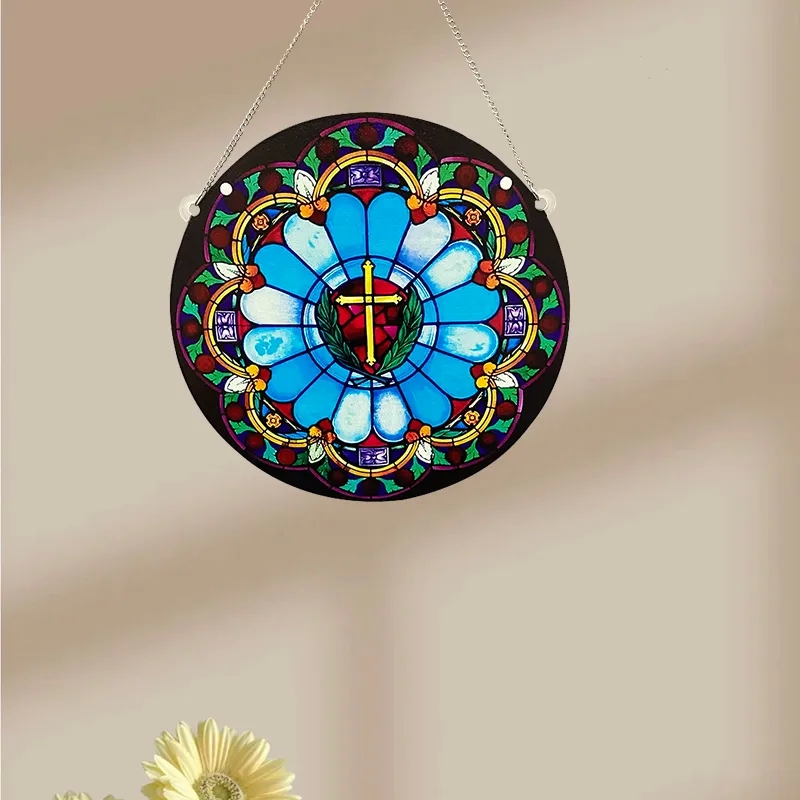 home & kitchen kopitiam photos Retro Chic Unisex Acrylic heart of home kitchen and bath Easter Cross: Timeless Indoor Hanging Ornament kitchen sink house