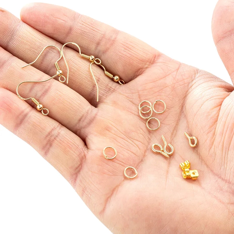 jewelry making yards Elegant Metal Set - Sleek & Casual with a 24k gold beads for jewelry making Romantic Style and Luxury Feel jewelry making kit michaels