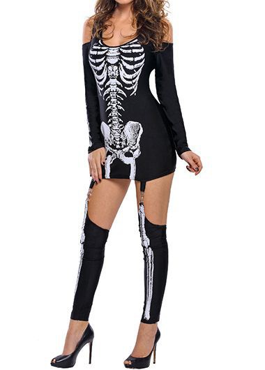 kmart women's clothing Affordable Luxe Non-Toxic Sexy Skeleton Halloween Costume greek women clothing for Parties & Stages nike size chart women's clothing