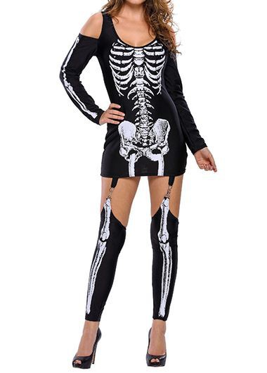medieval women's clothing Affordable Luxe Non-Toxic Sexy Skeleton Halloween Costume luxury women's clothing for Parties & Stages women's clothing vacation