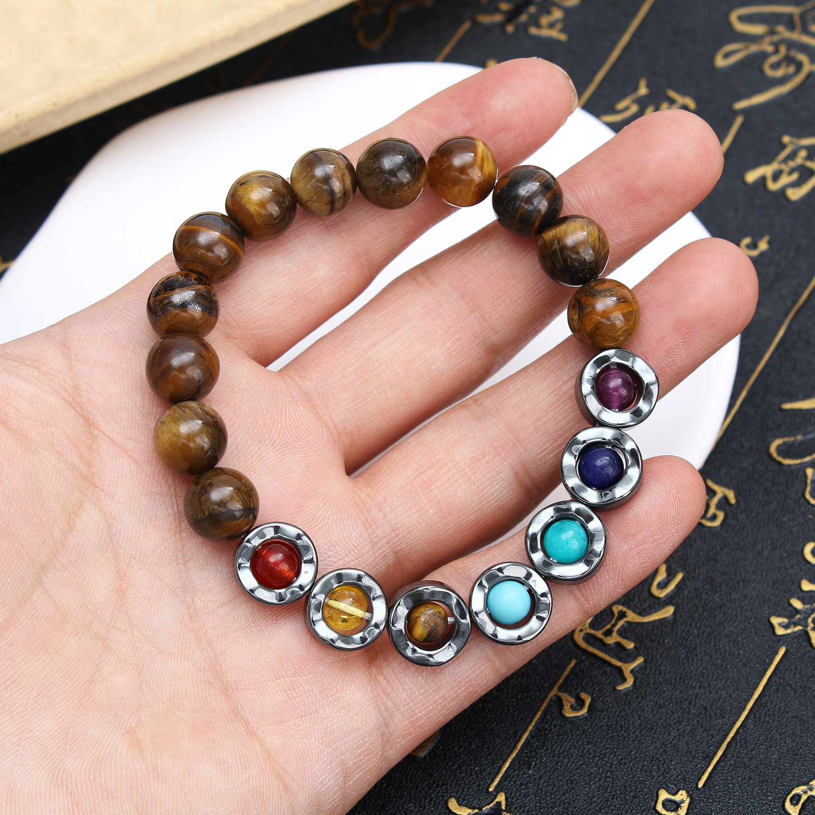 men's jewelry must haves Vintage costco men jewelry Sleek Design Ethically Sourced Natural Stone Men's Beaded Bracelets - Comfortable & Glossy Style men's jewelry 80s