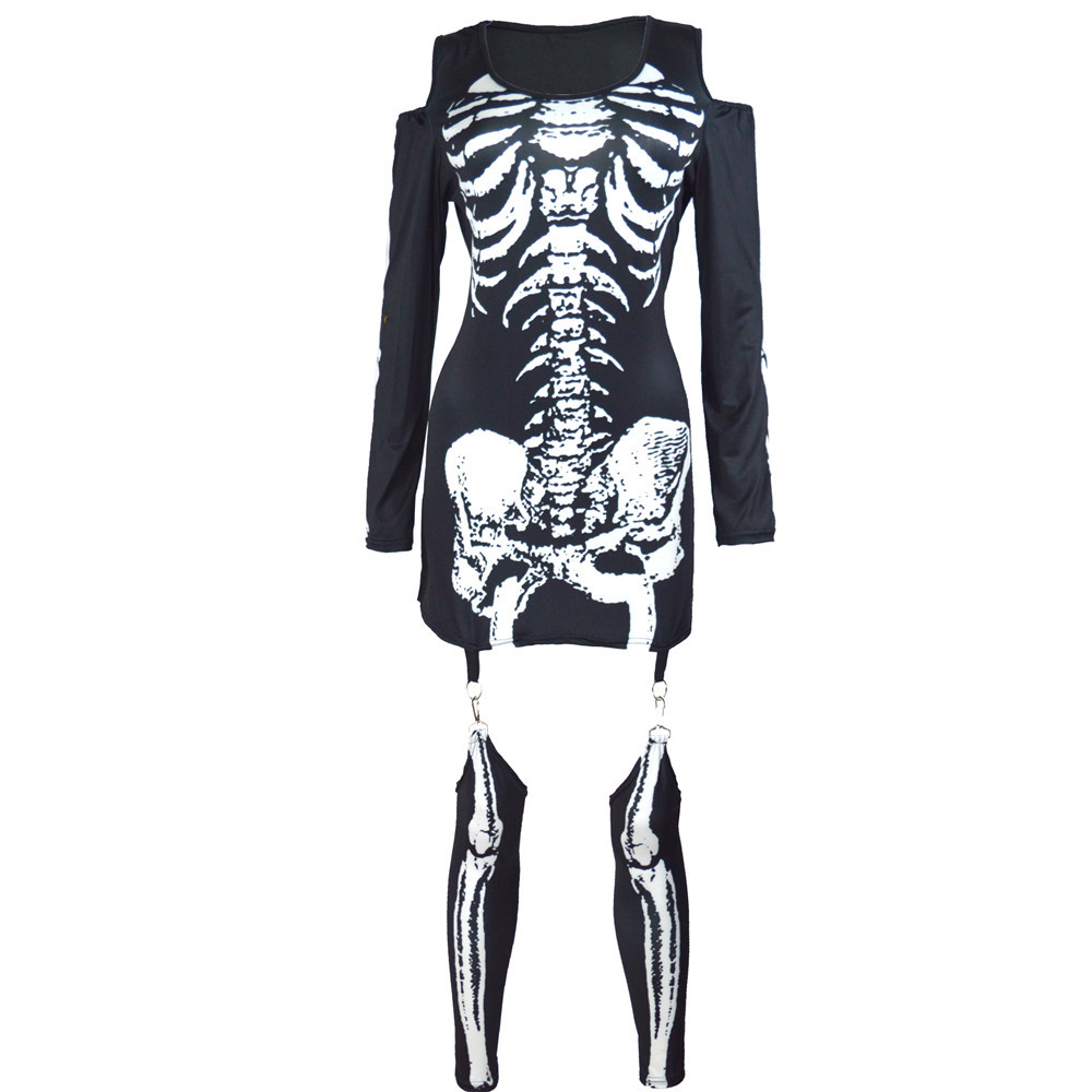 quality women's clothing canada Affordable european women's clothing Luxe Non-Toxic Sexy Skeleton Halloween Costume for Parties & Stages 98 degrees women's clothing