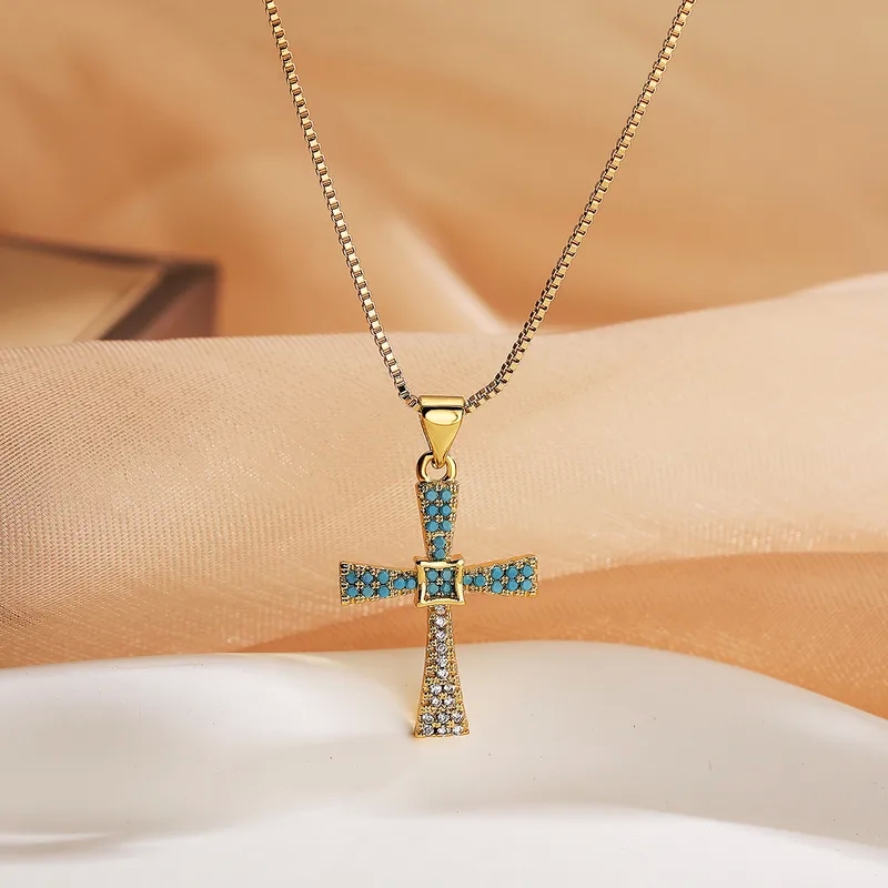 saad's fine jewelry Sleek Artsy Waterproof 18K Gold Plated Zircon Pendant Necklace in Bulk carolina fine jewelry for Commute dimo fine jewelry
