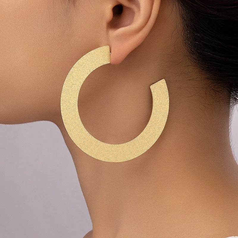 zara fashion jewelry Weatherproof Retro Glam Alloy Ear fashion jewelry hashtags Studs - Scratch-Resistant Upcycled Vintage Circle Earrings (1 Pair) stainless steel fashion jewelry