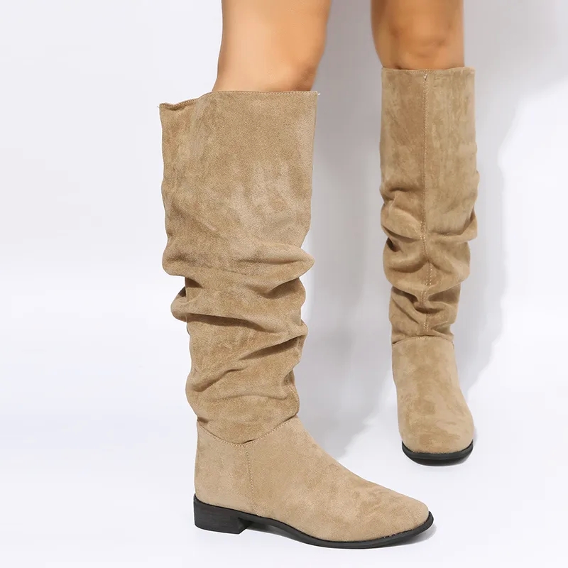 adjustable Women's Trendy Upcycled Classic Roman Round Toe vintage vibes Boots - Timeless Glam Style trendsetting