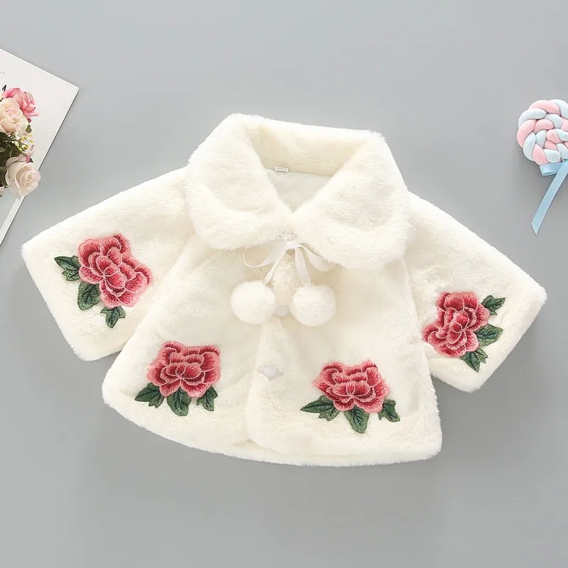 baby yoda kids Modern Safe Girls' Seasonal baby kids goat Faux Fur Floral Outerwear - Everyday Formal Cotton Blend Fashion baby&kids in car