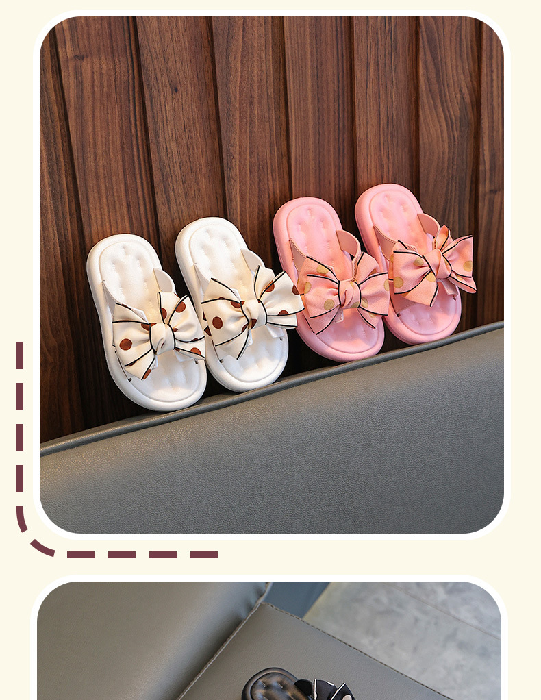 elite-baby-kids Chic Women's Romantic Bowknot Round Toe Slippers - vinolia baby & kids Bold Design for Daily Wear baby kids cute