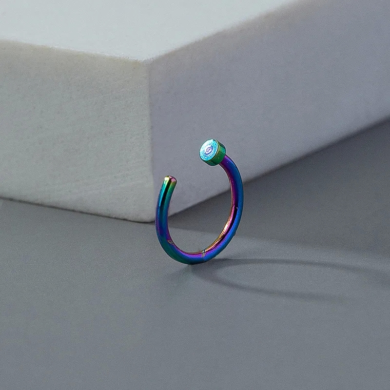 fine jewelry convention 2023 Grunge Style Solid Color Alloy meeka fine jewelry Plated Lip & Nose Studs - Casual Lightweight Design with Timeless Beauty fine jewelry sale