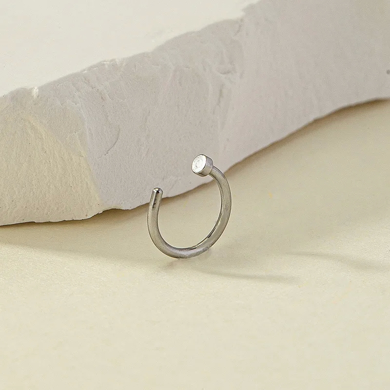 fine jewelry under $5000 Grunge Style Solid fine jewelry y necklace Color Alloy Plated Lip & Nose Studs - Casual Lightweight Design with Timeless Beauty fine jewelry gold bracelets