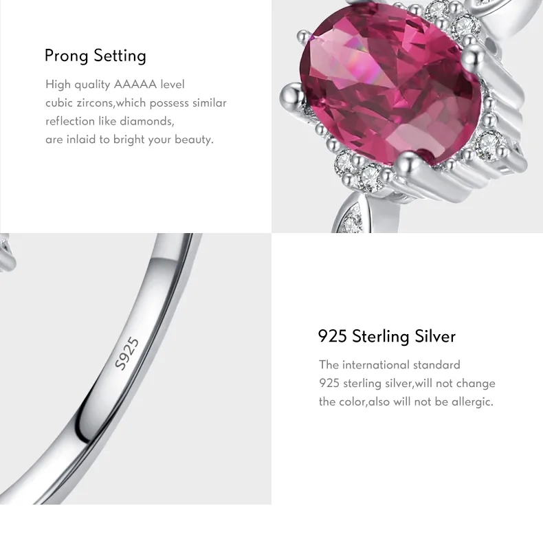 graff high end jewelry Affordable Sleek Festival Fashion 925 Sterling Silver Zircon Oval high end jewelry displays Rings high end jewelry for sale