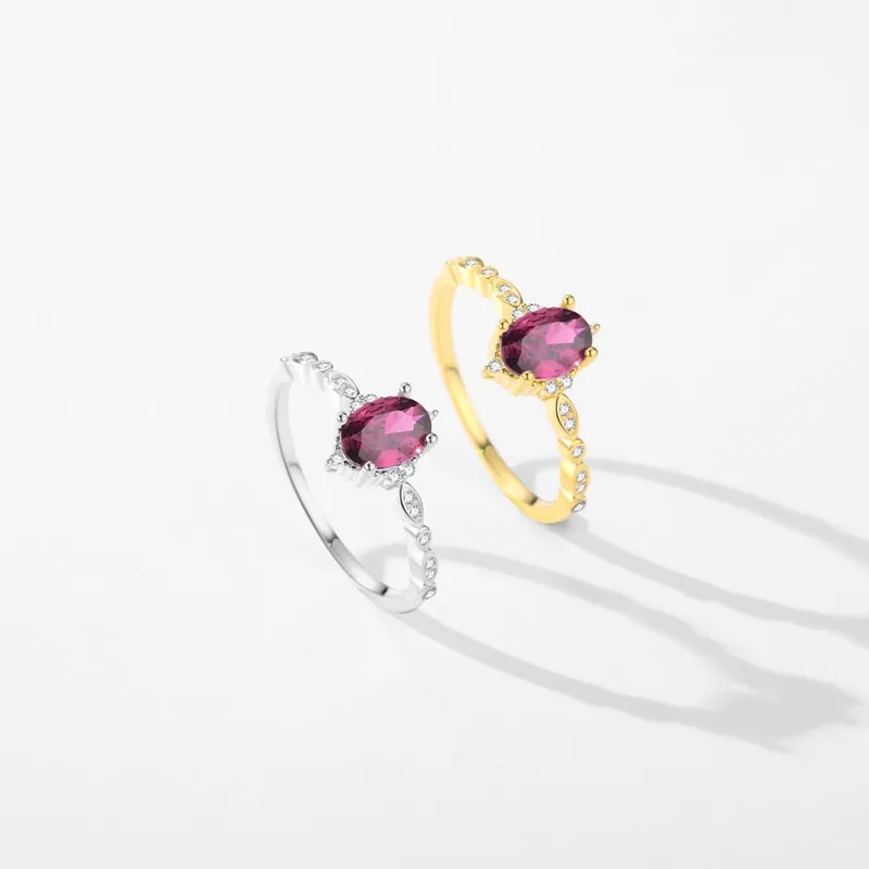 Affordable Sleek Festival Fashion 925 Sterling Silver Zircon Oval Rings