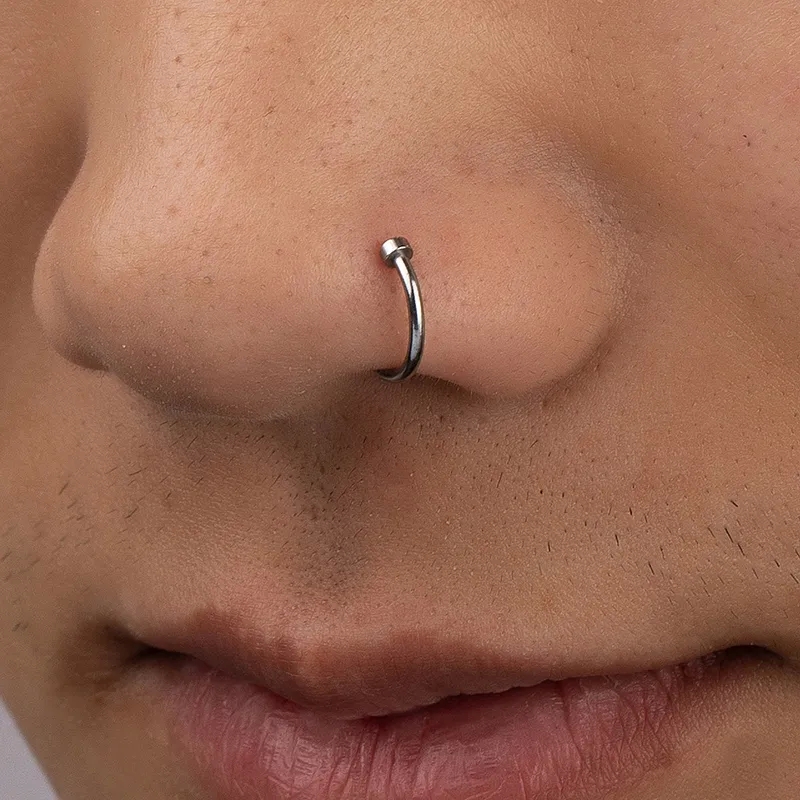 no.3 fine jewelry photos Grunge Style Solid Color Alloy Plated Lip & Nose Studs - fine jewelry pearls Casual Lightweight Design with Timeless Beauty fine jewelry under 100