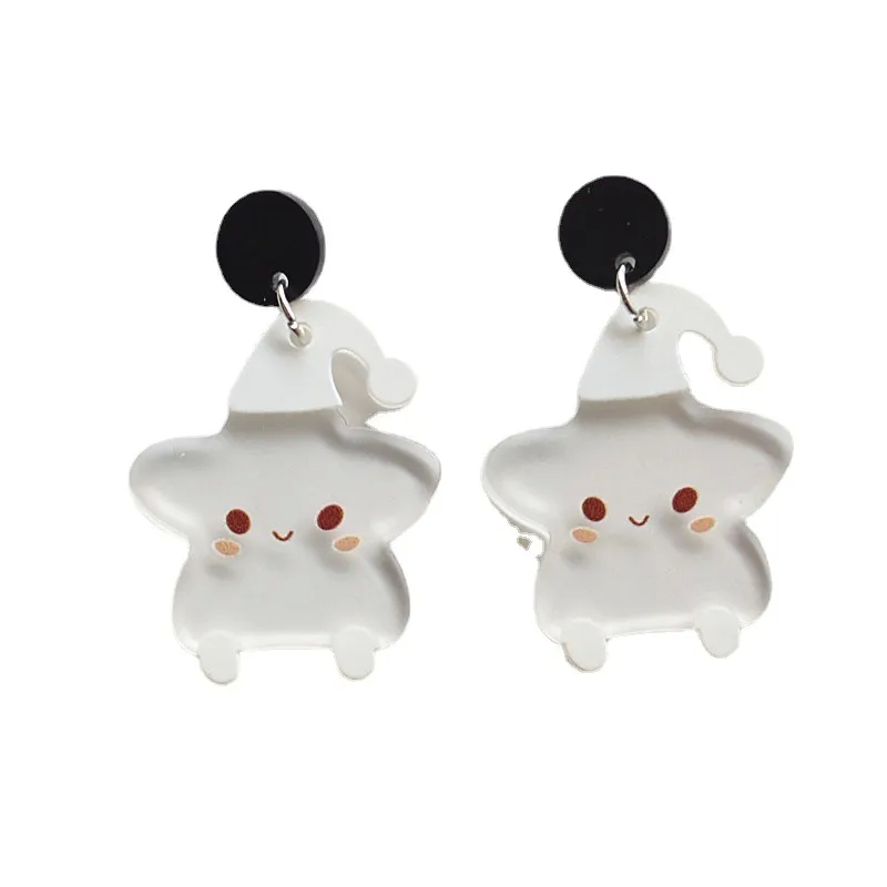 xing fashion jewelry Boho-Inspired Polished Acrylic Cartoon Character wang shuo fashion jewelry Drop Earrings - Simple Elegance for Wholesale fashion jewelry name ideas
