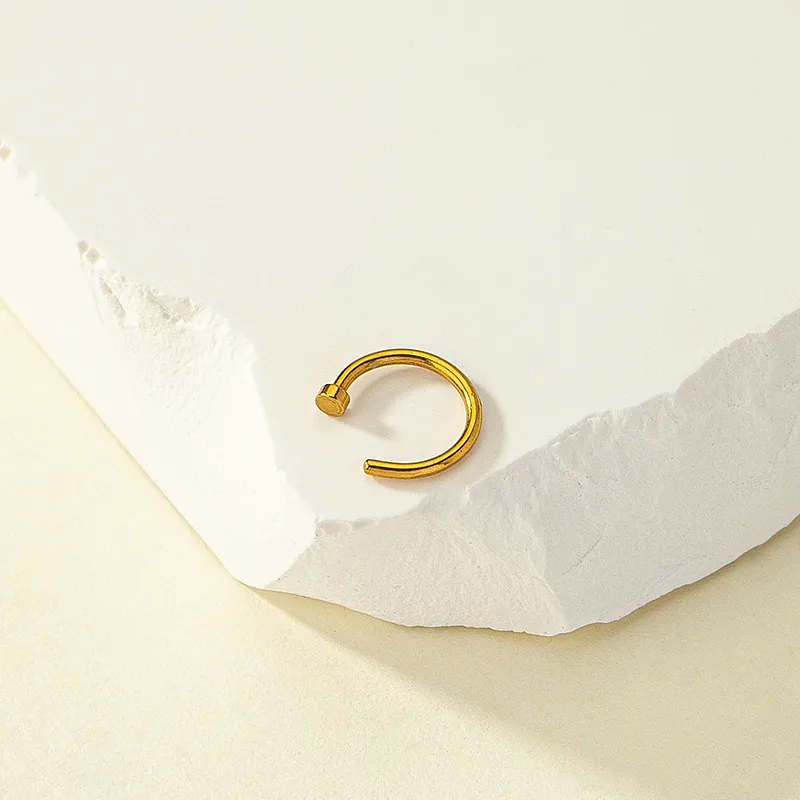 ysl fine jewelry Grunge Style Solid Color Alloy Plated Lip & Nose Studs - fine jewelry canada Casual Lightweight Design with Timeless Beauty fine jewelry lab