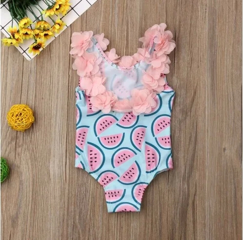 90s kids vs 90s baby Bohemian Luxury Baby Girl Watermelon Swimsuit with 3D Flower Bikini - what is 7 babies called Exclusive Deal spy kids 4d baby