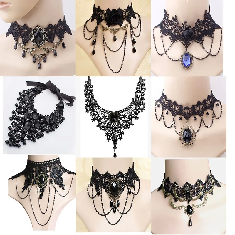 fashion jewelry distribuidor Vintage Inspired red fashion jewelry Vibrant Lace Necklace Chain - Hypoallergenic Trendsetting Casual Jewelry high quality fashion jewelry wholesale