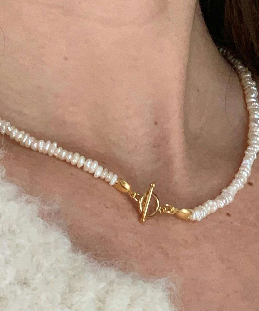 custom high end jewelry Minimalist Titanium Steel Jewelry Set with Rare Freshwater high-end jewelry stores Pearls - Durable & Sleek Design (2 PCS/Package) high end costume jewelry for sale