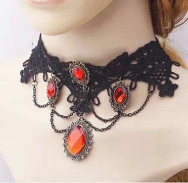 fashion jewelry bangalore Vintage Inspired Vibrant Lace Necklace Chain - Hypoallergenic Trendsetting Casual luxury fashion jewelry Jewelry gold fashion jewelry sets