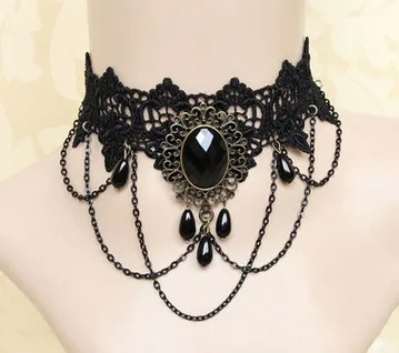 fashion jewelry exhibition Vintage Inspired Vibrant Lace Necklace Chain - Hypoallergenic Trendsetting Casual fashion jewelry vertical bar necklace Jewelry where to buy fashion jewelry