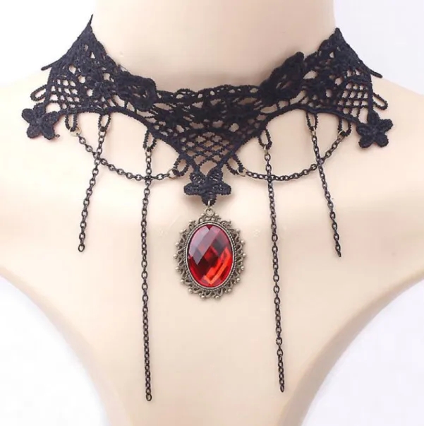 fashion jewelry shop Vintage Inspired Vibrant xing fashion jewelry online shopping Lace Necklace Chain - Hypoallergenic Trendsetting Casual Jewelry online fashion jewelry