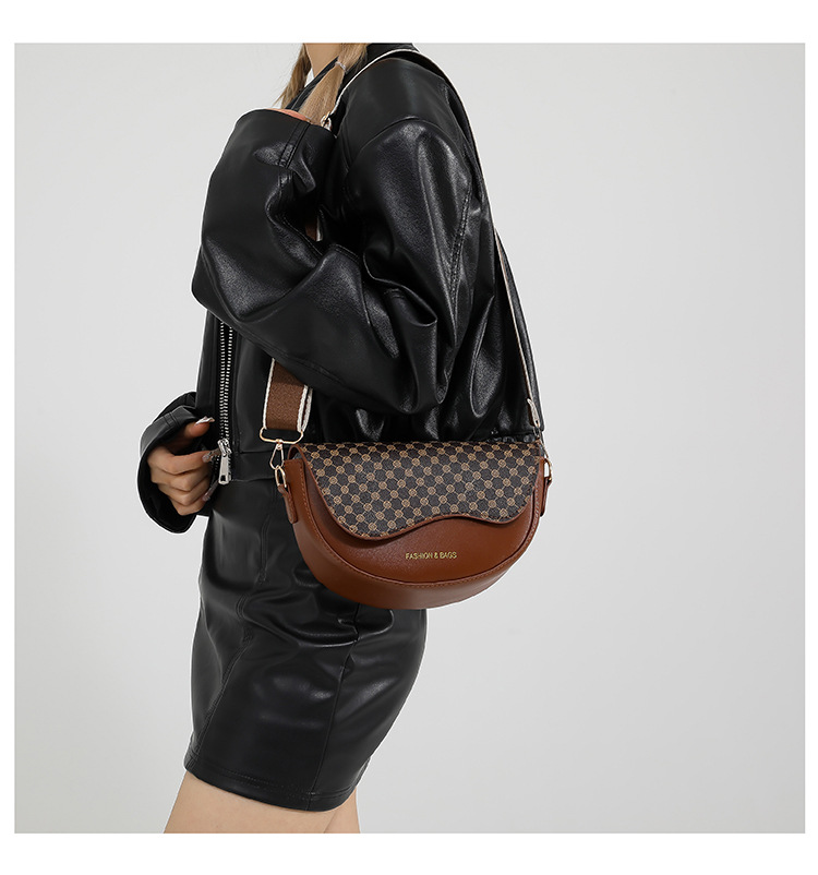 foodsaver bags Elegant Women's Vintage Leopard Semi-Circle Saddle Bag - Custom Glossy PU 724 bags Leather, Non-Toxic, Discounted Price bags xfinity center