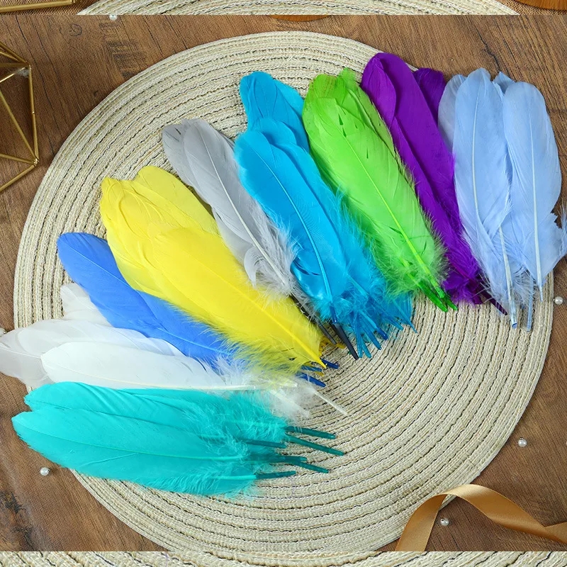 Refined Ethical Recycled Goose Feather Decor - High-Quality, Durable Solid Color Elegance
