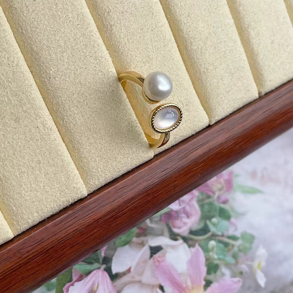 high end unisex jewelry Ethical Playful Pearl high end jewelry for men Rings - Customizable, Limited-Time Freshwater Copper Jewelry Gift Options high-end jewellery brands
