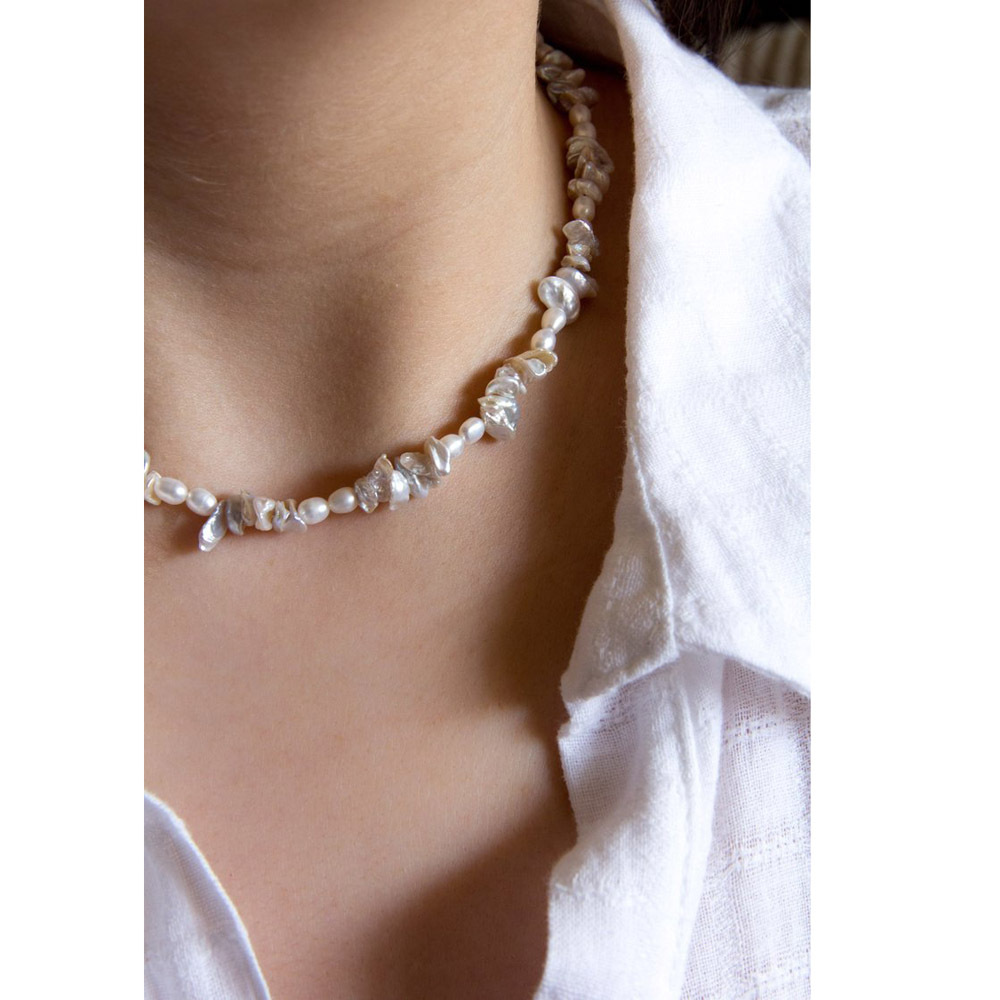 how to become a high end jewelry designer Eco-Chic Celeb Style: Upcycled Shiny used high end jewelry Titanium & Freshwater Pearl Jewelry Set (2 PCS/Package) high end best friend jewelry
