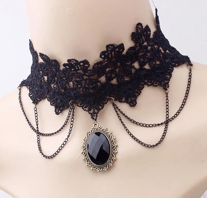 iris fashion jewelry Vintage Inspired Vibrant Lace Necklace Chain fashion jewelry long necklace - Hypoallergenic Trendsetting Casual Jewelry fashion jewelry online store