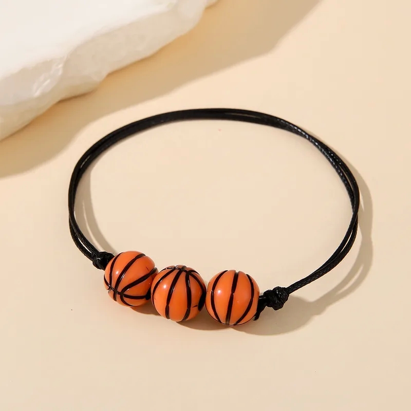 louis vuitton fashion jewelry Colorful Acrylic Leather Sports Bracelets - Sparkling men's fashion jewelry One-of-a-Kind Basketball & Football Bold Design chanel fashion jewelry