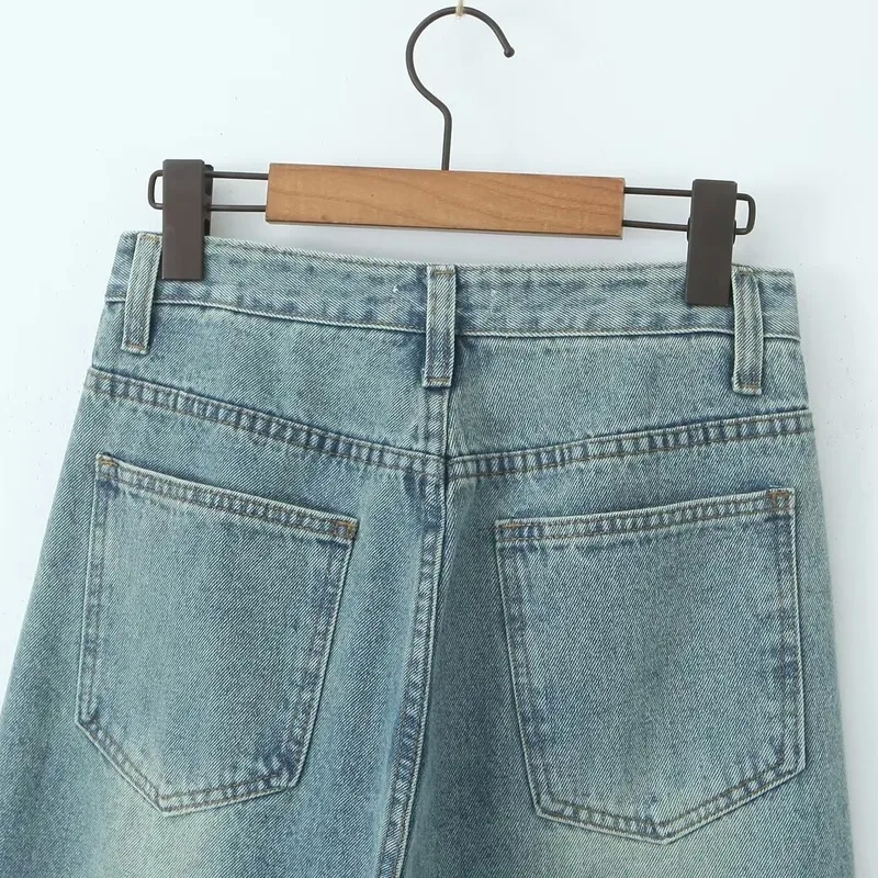 older women clothing Budget-Friendly Matte Women's Streetwear Straight Pocket Jeans women's clothing fast shipping - Trendsetting, Skin-Friendly, Masculine Style women's clothing uk size chart