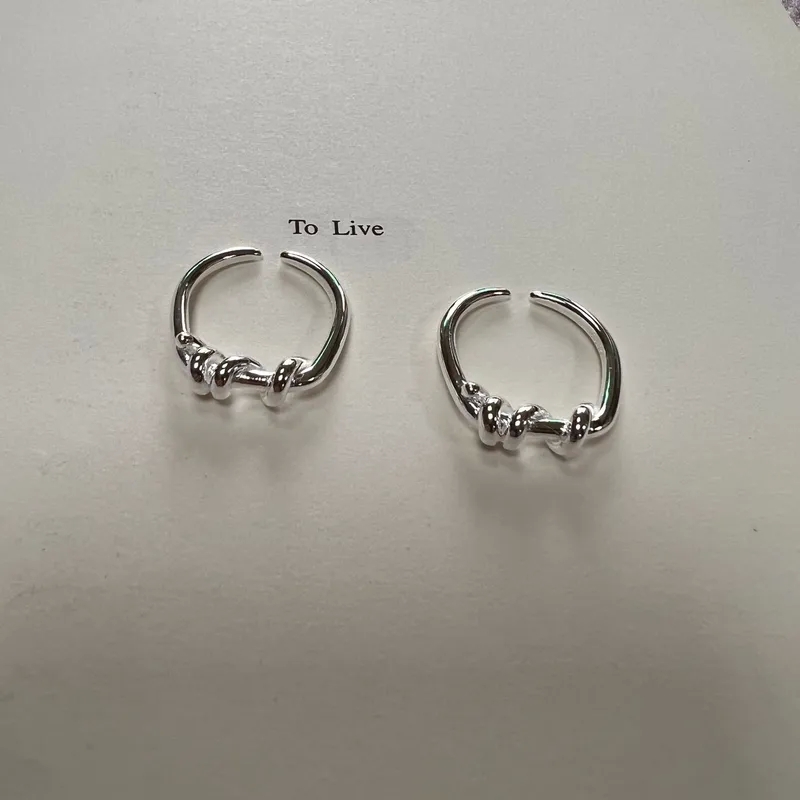 high end western jewelry Vintage Glamorous 925 Sterling Silver Stylish Geometric Open Rings selling high end jewelry online with Classic Design high end custom jewelry