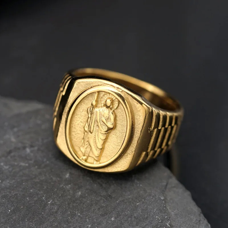 lacoste men jewelry Exclusive Earthy nyc men's jewelry Hand-Engraved Unisex Polished 316 Stainless Steel Rings men's jewelry ottawa