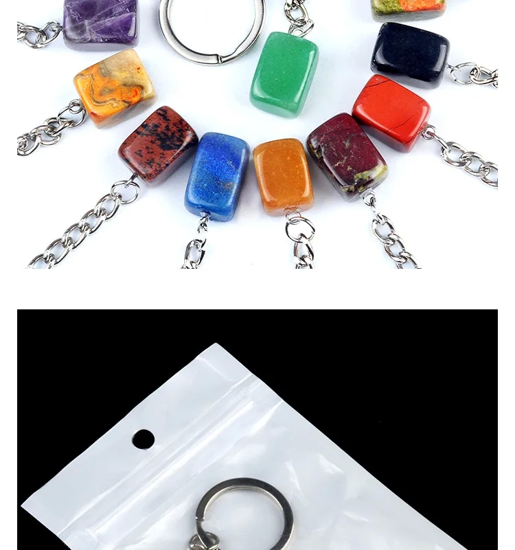 steampunk fashion accessories Chic Bohemian vision statement for fashion accessories Adjustable Color Block Semi-Precious Stone Keychain - Fashion Must-Have with Glam Vibe fashion accessories key