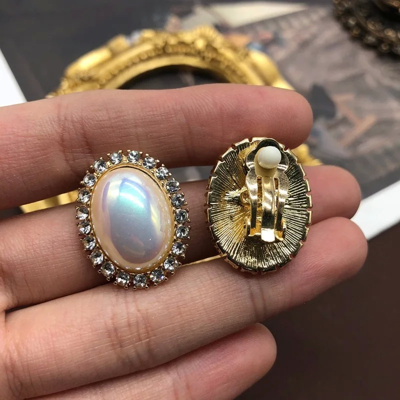 studio 51/50 piercing & fine jewelry Vintage pasha fine jewelry Retro Oval Pearl & Gemstone Jewelry Set: Minimalist Women's Bracelets, Earrings, Necklace Gift nordstrom fine jewelry