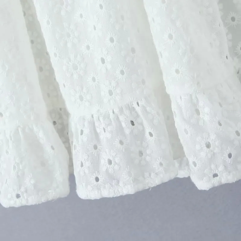 60s fashion women's clothing Custom-Fit women's clothing 70s Women's Strapless White Floral Dress - Elegant, Comfortable, Seasonal Streetwear Collection 8-10 women's clothing