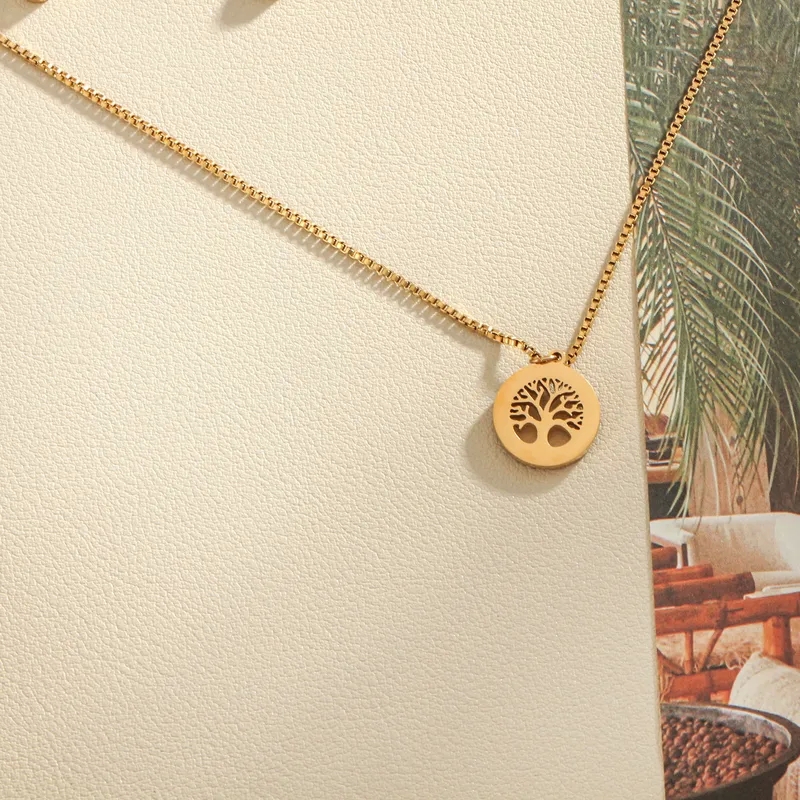 770 fine jewelry phone number Boho Retro Life Tree Necklace: Turquoise Zircon alexandra beth fine jewelry 18K Gold Layered Stainless Steel Pendant fine jewelry 18k