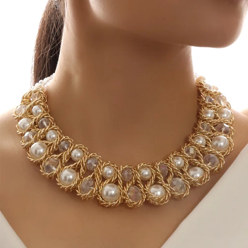 best fashion jewelry websites Exclusive Artisan-Made Timeless Round rab jacq fashion jewelry Alloy Glass Statement Necklace costume jewelry york