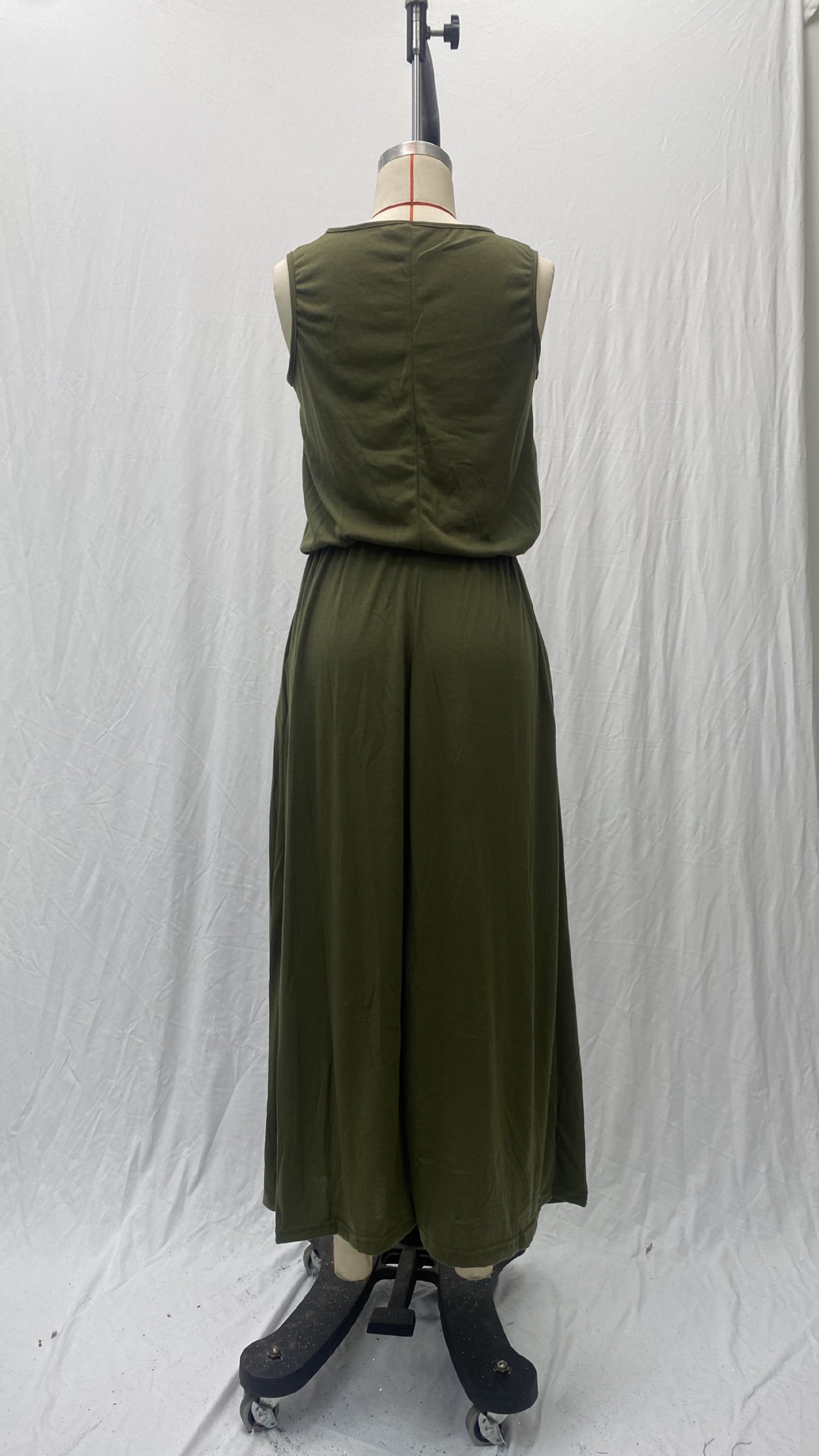 elegant women's clothing Upcycled Classic Women's Sleeveless Maxi Dress - rei women's clothing Elegant Minimalist Solid Color for Daily & Holiday 2024 women's clothing trends
