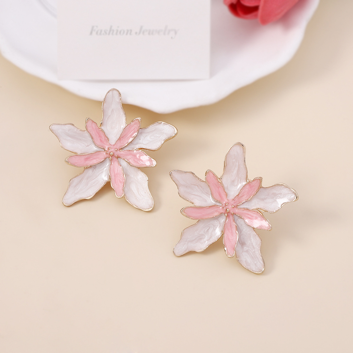 fashion jewelry on harwin Unisex wssxc fashion jewelry Minimalist Retro Gold Plated Flower Ear Studs - Classic Party Wear Zinc Alloy Jewelry fashion jewelry name necklace